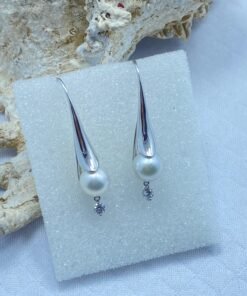 anting south sea pearls white color