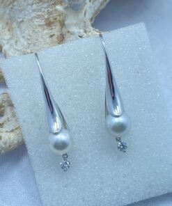 anting south sea pearls white color
