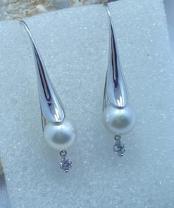 anting south sea pearls white color