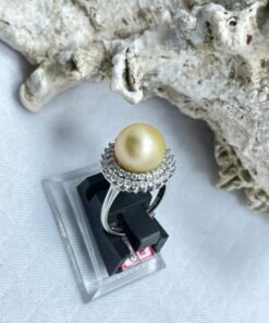 ring south sea pearl light gold color