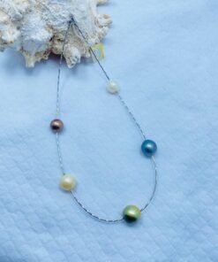 kalung south sea pearls mix color and sea pearl black color