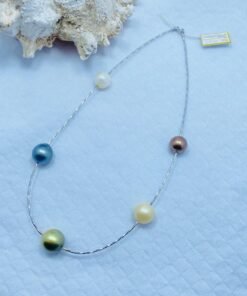 kalung south sea pearls mix color and sea pearl black color