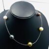 kalung south sea pearls mix color and sea pearl black color