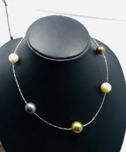 kalung south sea pearls mix color and sea pearl black color